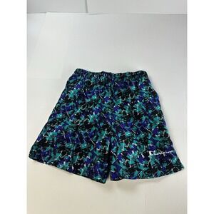 Vintage Champion Mens Medium Geometric Abstract All Over Print Swim Trunks NWOT
